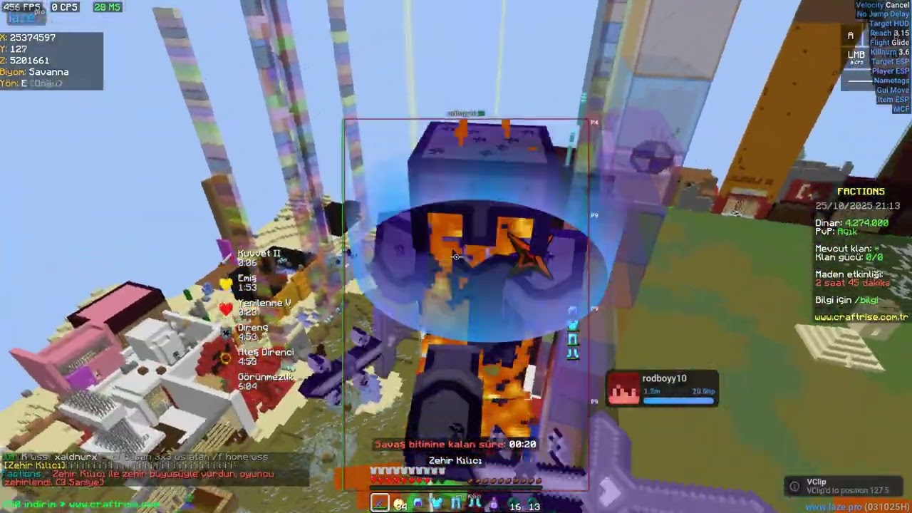 CraftRise Factions ComeBack #craftrise  #factions  #hile #lazepro