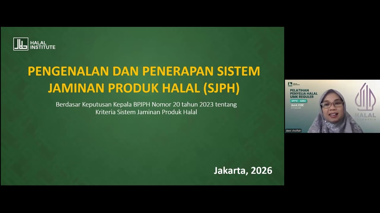 Sistem Jaminan Produk Halal (SJPH)