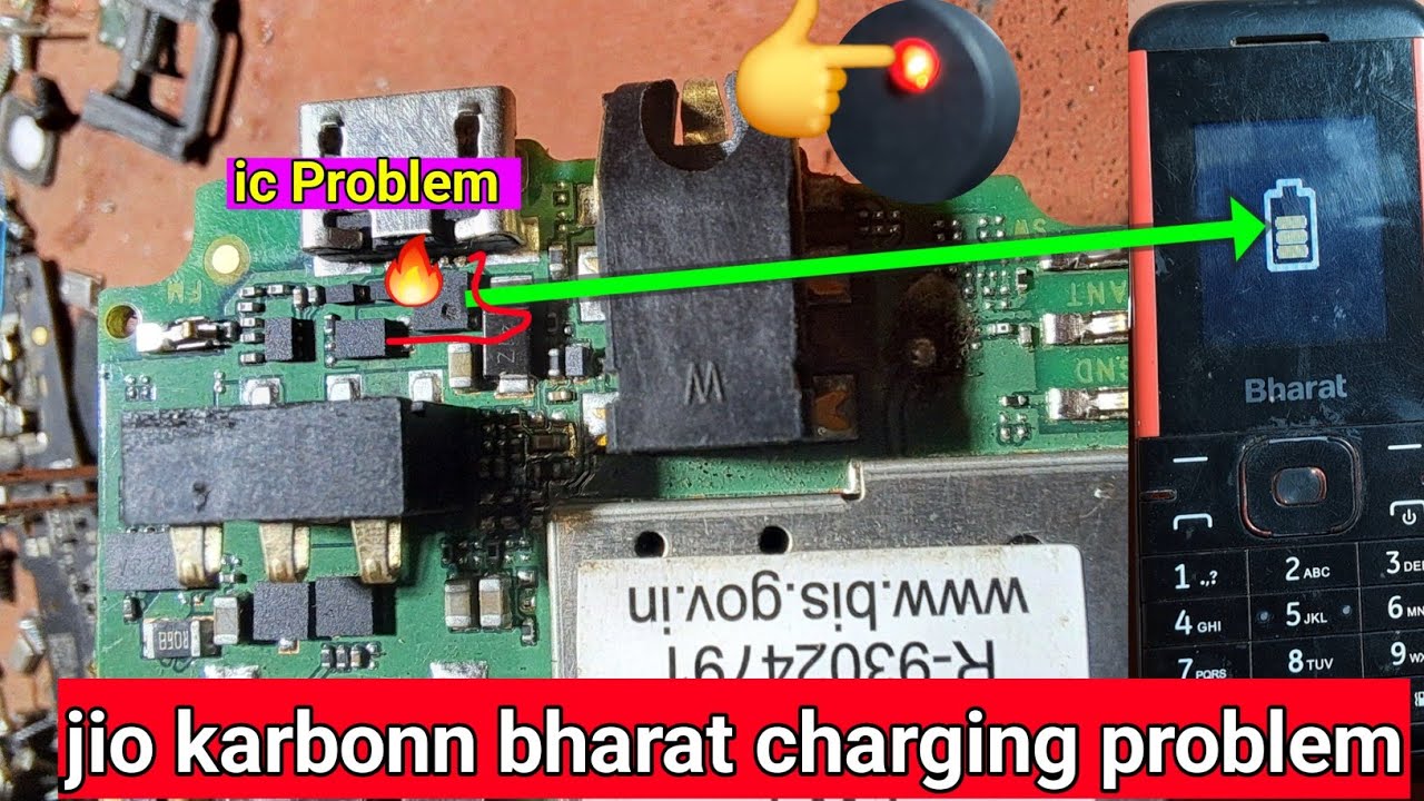 jio karbonn bharat charging problem | karbonn bharat k1 charging ic solution