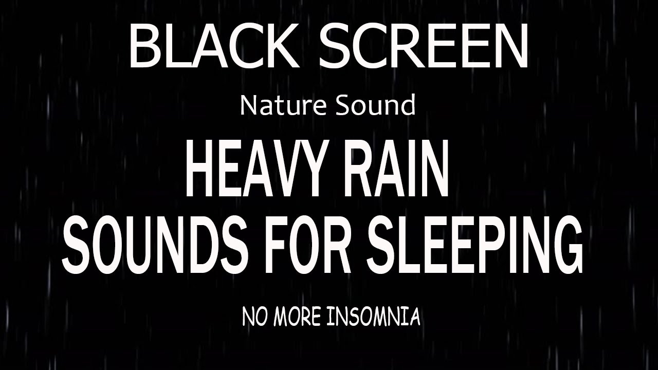BLACK SCREEN - Continuous Rain Sounds 2026 - All Night Calm Rain for Sleep & Peace