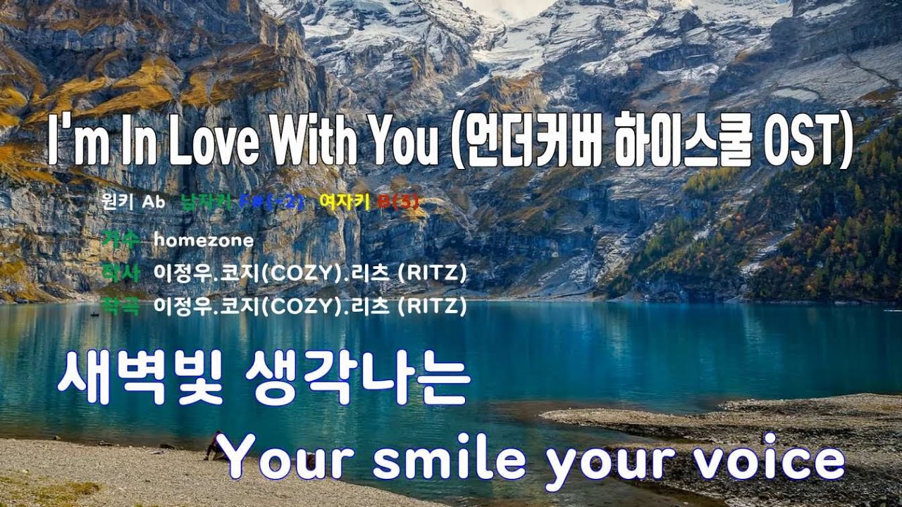 I'm In Love With You(언더커버하이스쿨OST) - homezone 노래/ MR / 가사 / 반주
