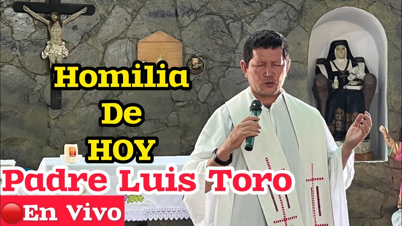 HERMOSA y FUERTE HOMILIA DE HOY ✅Padre Luis Toro 🔴En Vivo