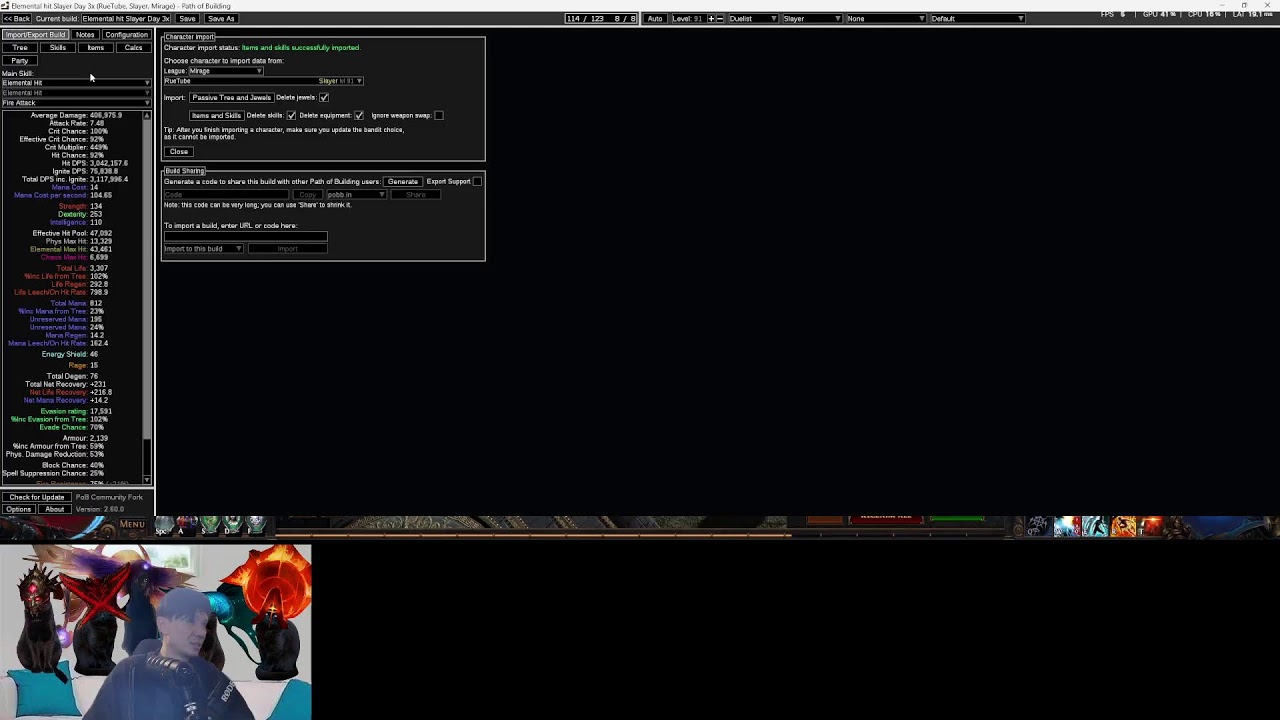 Path of exile Mirage Ele hit