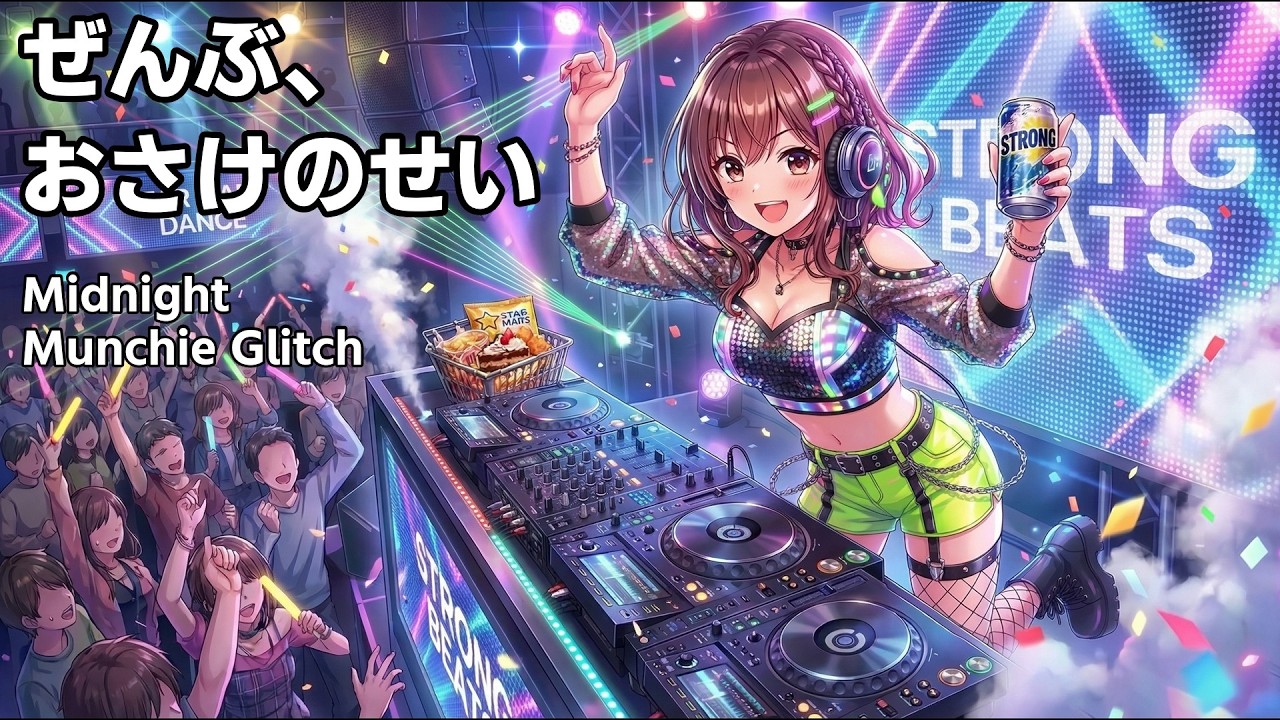 ぜんぶ、おさけのせい / Midnight Munchie Glitch [Dance Rock]