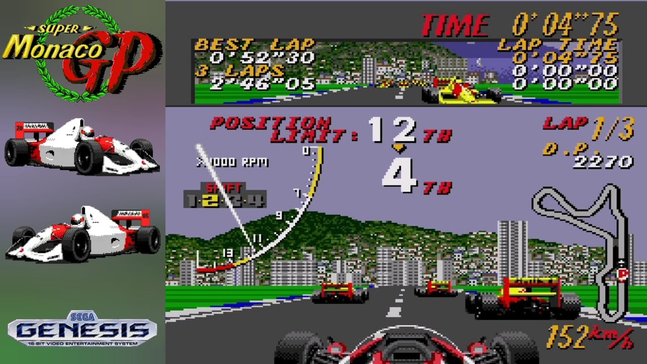 Super Monaco GP - Sega Genesis Gameplay