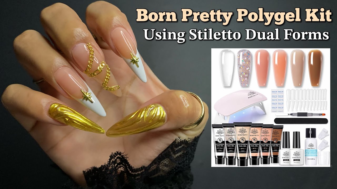 BORN PRETTY POLYGEL KIT USING DUAL FORMS 🌼🔑