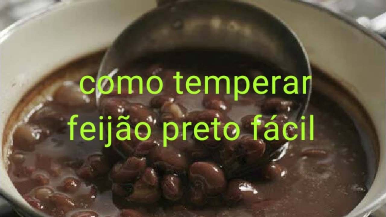 como temperar feijão  preto rápido e prático|feijão temperado com alho sal e óleo