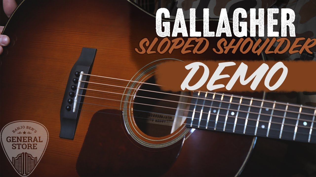 Demo: Gallagher Custom Bluegrass Bell Slope Shoulder 12 Fret Guitar!