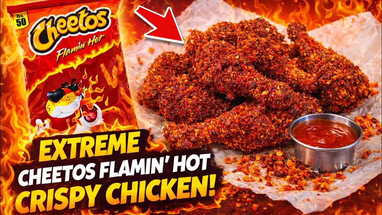 Spicy Cheetos Flamin’ Hot Chicken Recipe 🌶️🔥 Better Than KFC? ( Ramzan Special) Video 
