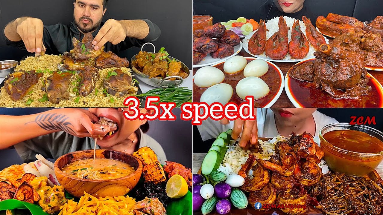 ASMR: EATING MUTTON CURRY FISH CURRY EGG❤️🥺Mutton Biryani mukbang 