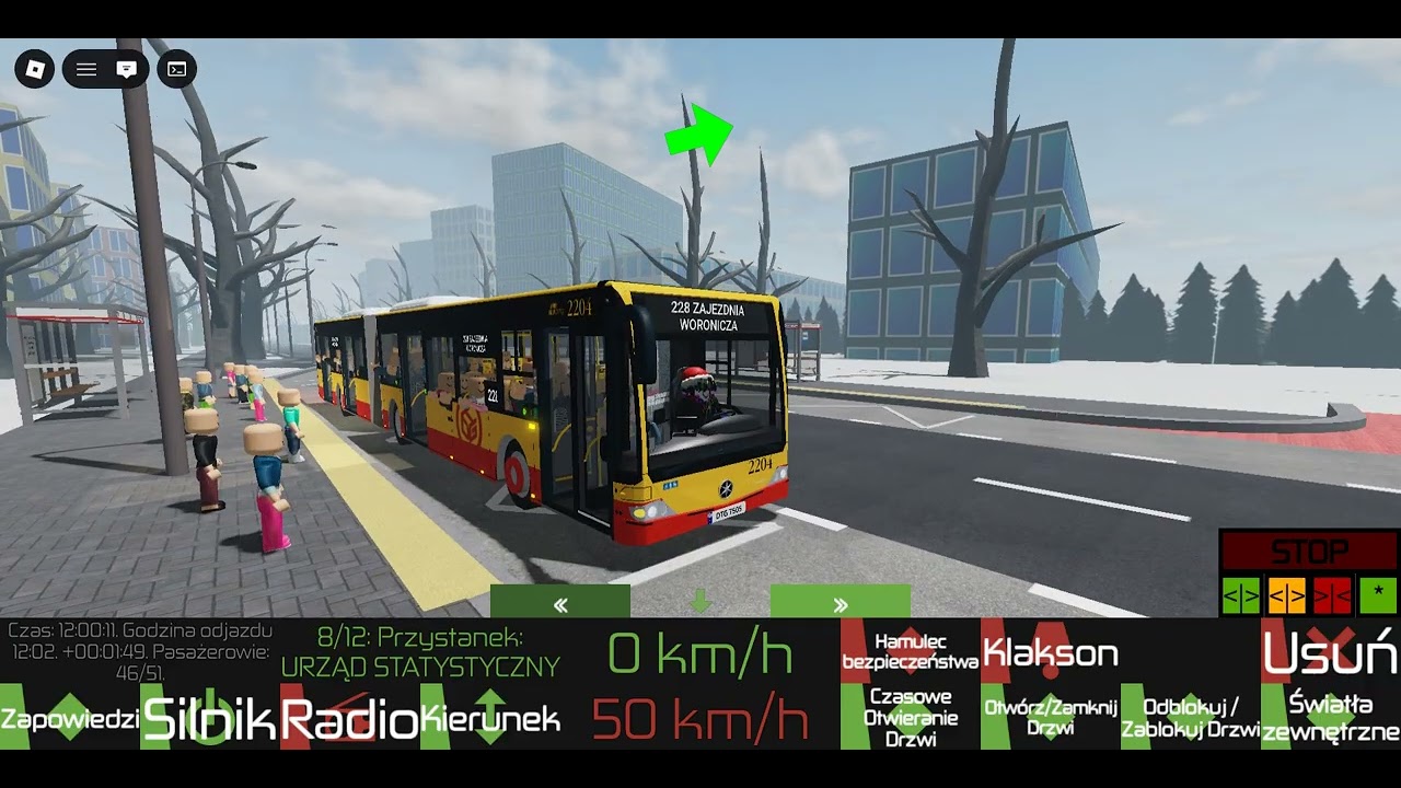 Roblox - Driver Transport Game 2 - Linia 228 - Mercedes Benz Conecto G
