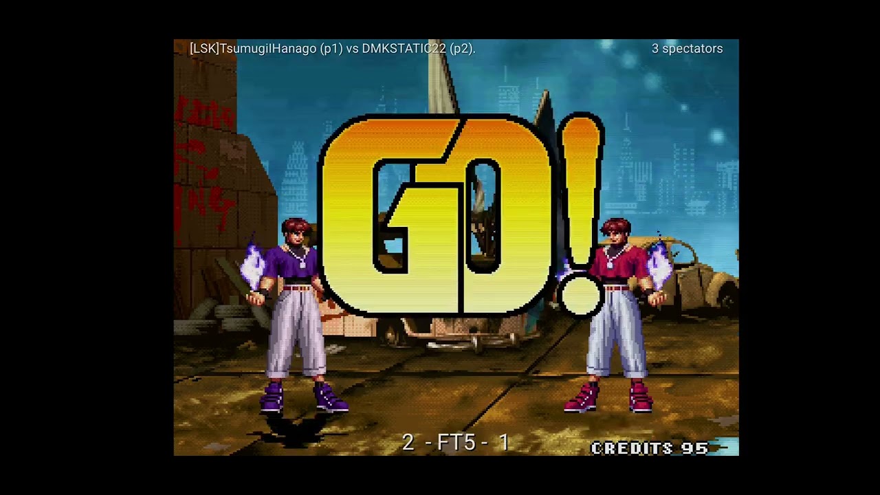 LSK TsumugilHanago vs DMKSTATIC22 Android ggpo Kof 98