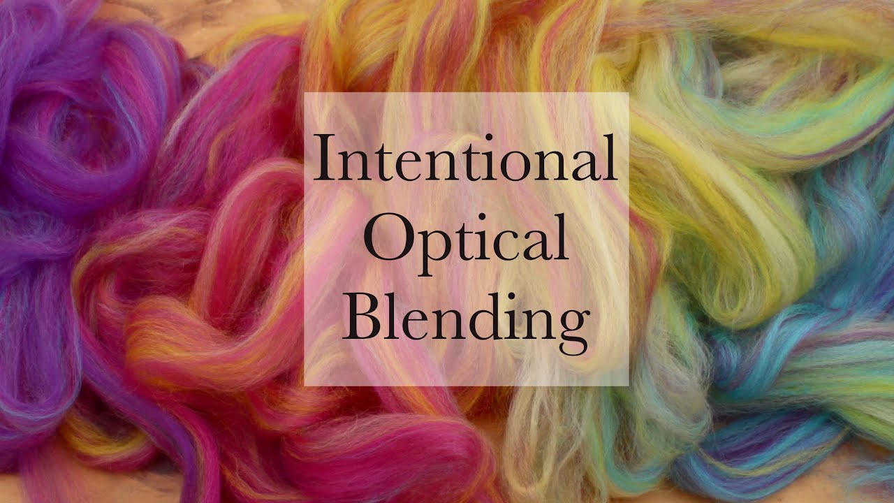 Questionable Blend 10 - Hawaiian Dreams from World of Wool. Intentional Optical Blending