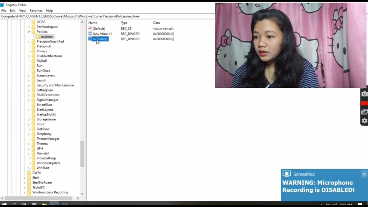 HOW YO HIDE DESKTOP ICON USING REGISTRY EDITOR(EASY STEPS)