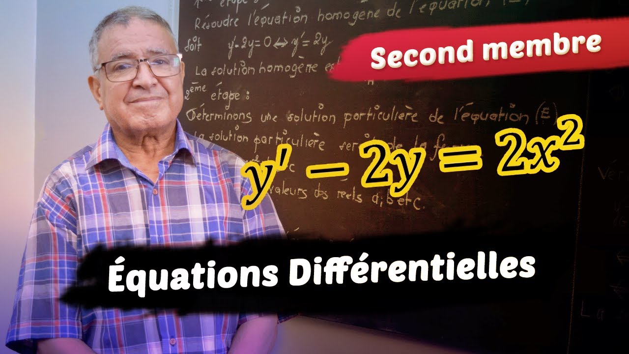 Résoudre une équation différentielle du premier ordre avec second membre
