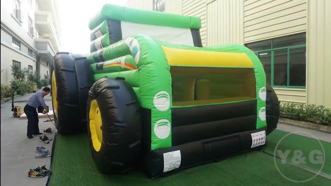 Kids Fun Time! Inflatable Bouncing Obstacle Course Race Game | Y&g Inflatables