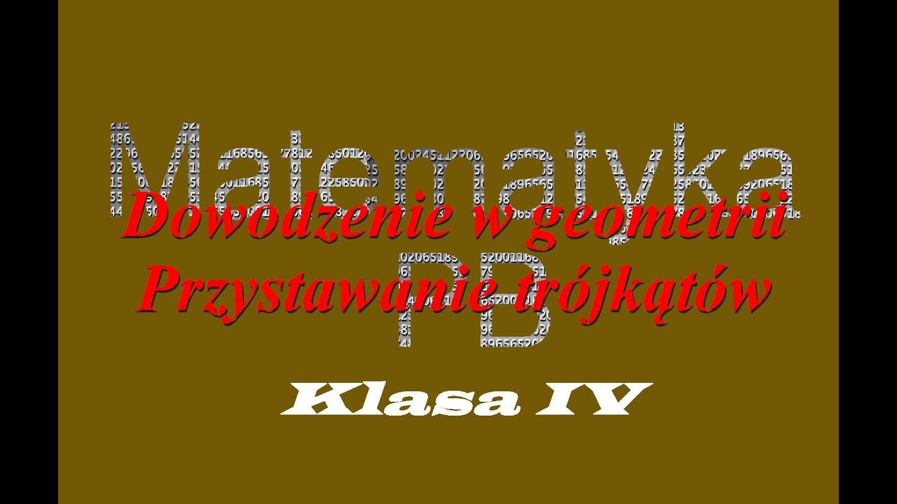 Nowa Era klasa 4 zad1 strona 187 rozdział 4  Dowody w geometrii  Przystawanie trójkątów