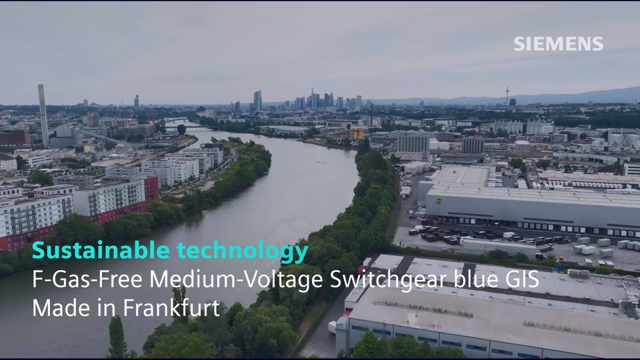 F-Gas-Free Medium-Voltage Switchgear blue GIS made in Frankfurt