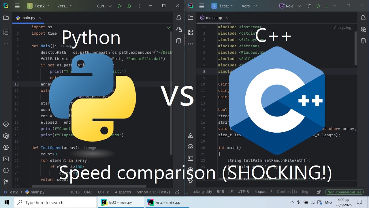 Python vs C++: Speed comparison (SHOCKING!)