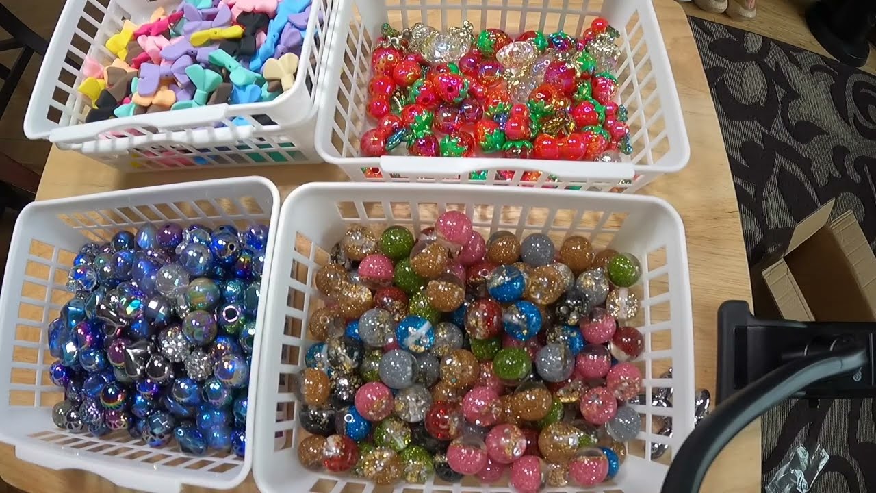 Berries, Galaxy, Glitter foil - Unboxing Tiktok Bead Haul Fiona's Charms