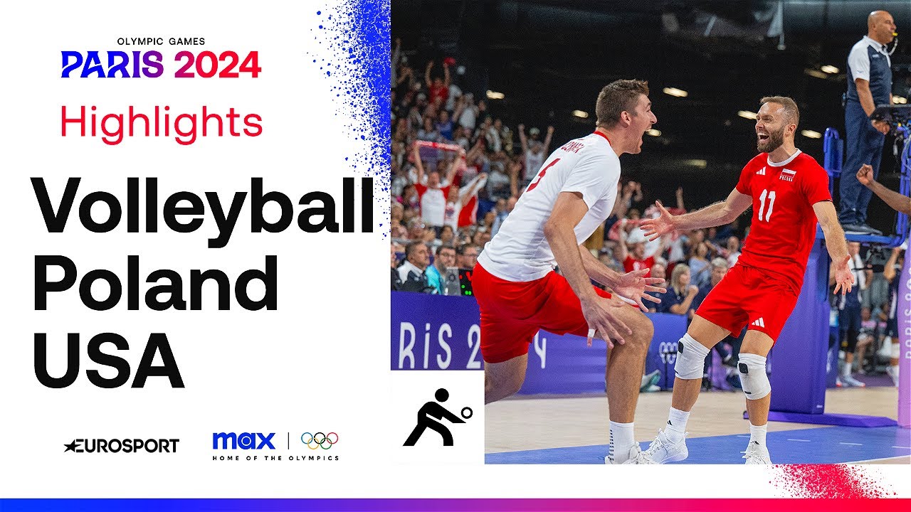 THRILLER IN PARIS! 😮&zwj;💨 | Poland vs USA Volleyball Men's Semi-Final Highlights | #Paris2024 #Olympics