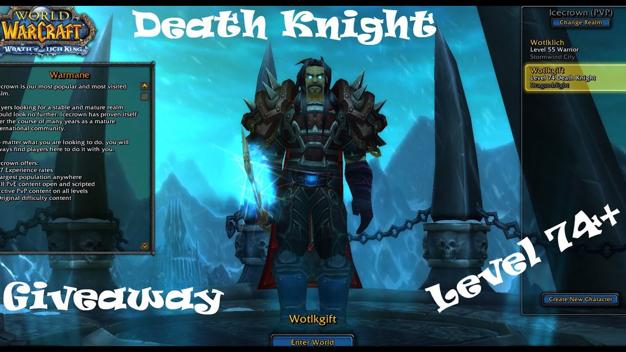 Unholy Death Knight Leveling 74+ | Warmane - Giveaway Update