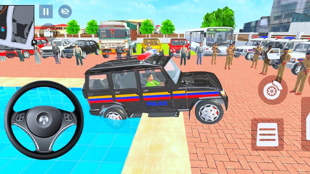 Modified Police Car 🚨 Indian Gangster Open World Rampage | Android Simulator Gameplay 🚓