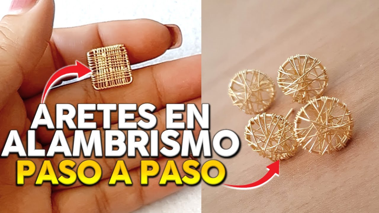 ARETES BROQUEL PARTE 1 / ESPECIAL BÁSICOS EN ALAMBRISMO / BISUTERIA CON ALAMBRE / TOPITO / DIY