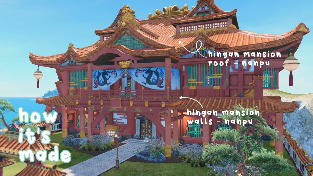 Shirogane - Hingan Housing Exteriors | How it's Made | FFXIV Housing Guide