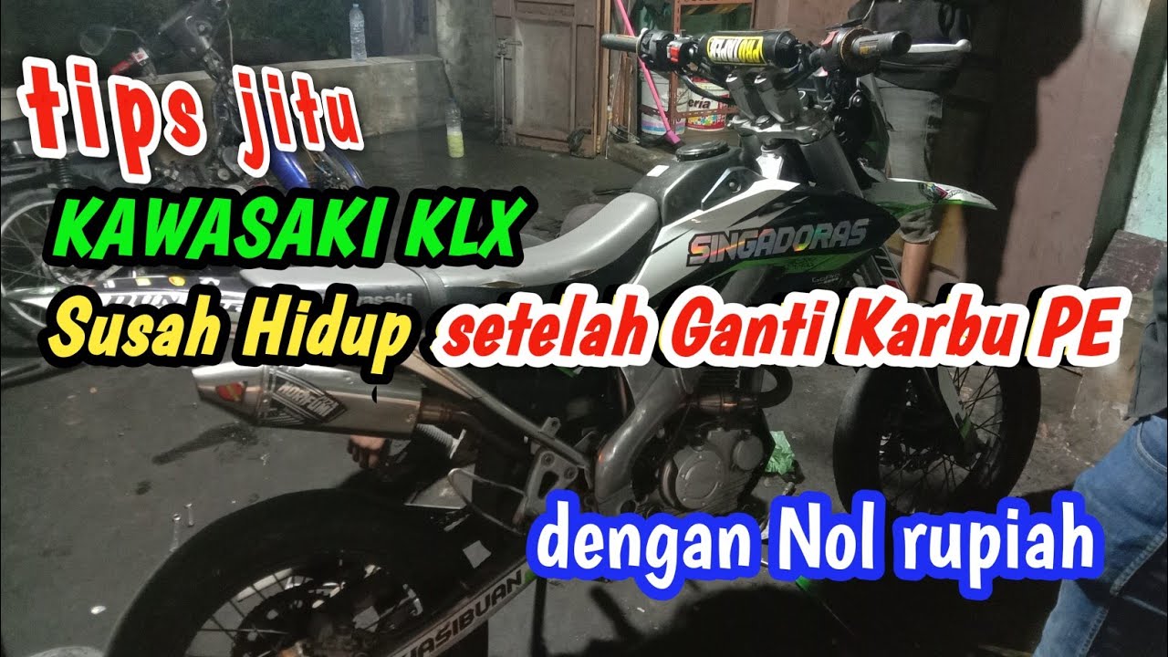 penyebab Kawasaki KLX  susah hidup setelah ganti karburator PE #otomotif #klx150 #karbupe28