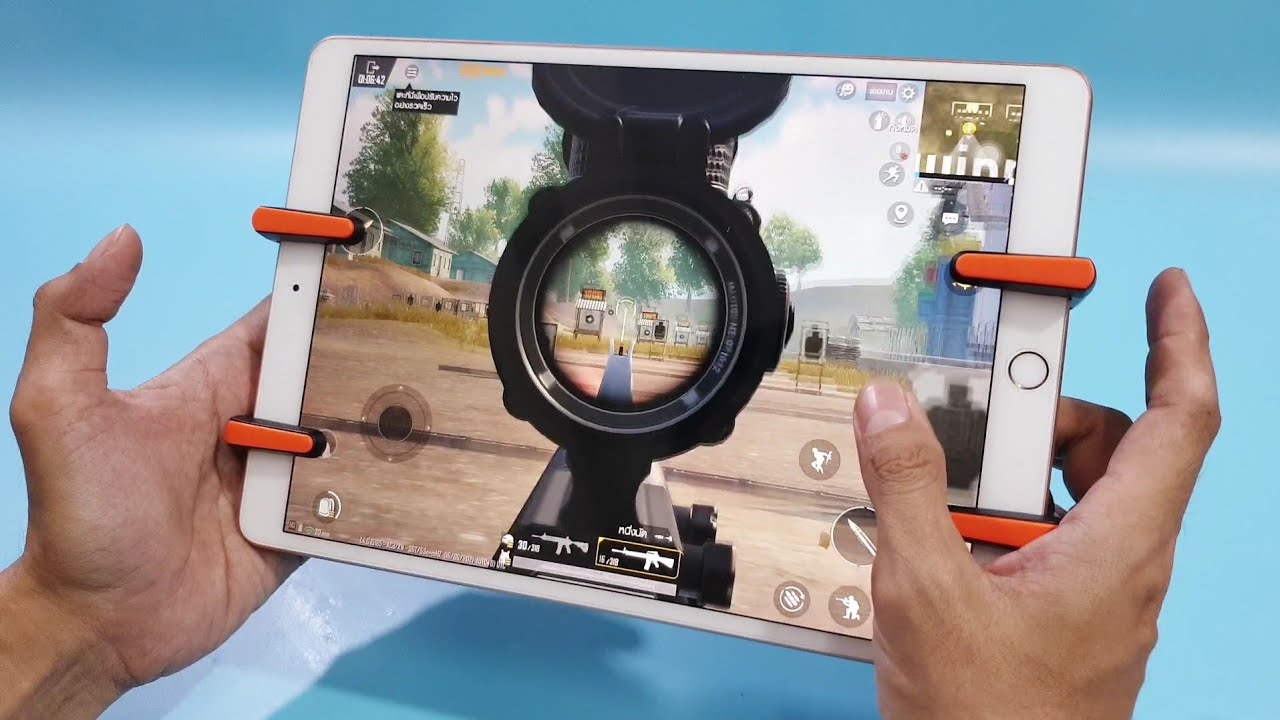 รีวิว จอยไฟฟ้า PUBG ยิงรัว iPAD แบบ 4 ปุ่ม ล่าสุด