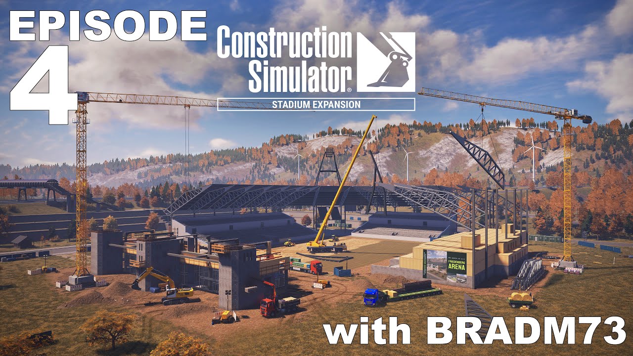 CONSTRUCTION SIMULATOR (2022) - STADIUM EXPANSION DLC - Ep# 4:  Grandstand: Part 2
