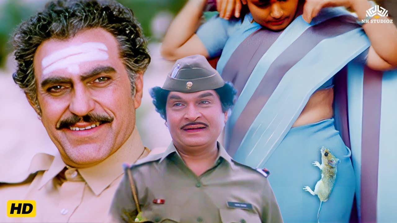 चूहा भी ऊँचाई देखकर पहाड़ चढ़ती है- Amrish Puri, Asrani, Vinod khanna | Dharam Sankat Movie Comedy