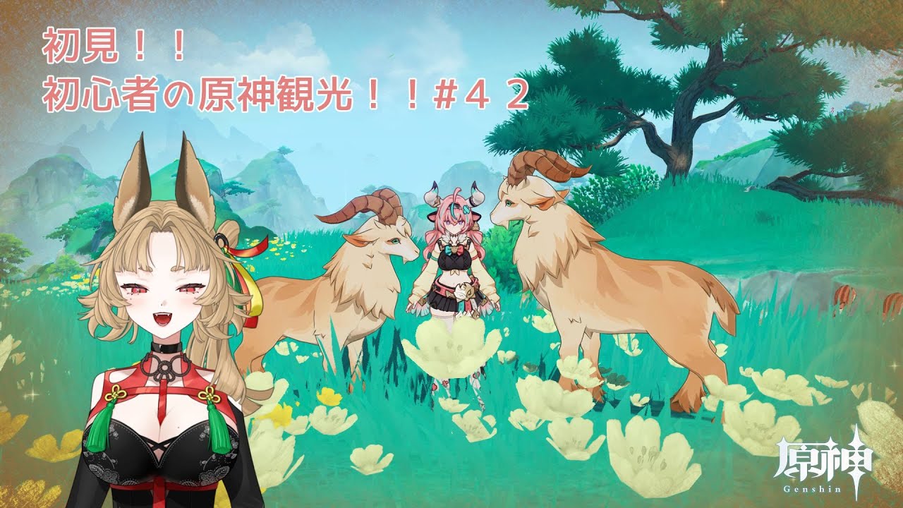 【原神】ゲーム初心者と一緒に観光しに行こう#42【 新人 Vtuber / 禾穂孤春 】