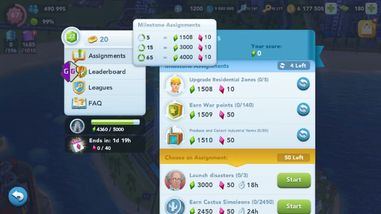 Simcity BuildIt Milestone Assignment hack using game guardian 2025 । Real Server