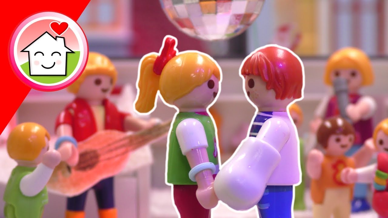 Playmobil Familie Hauser - Silvesterparty mit Malte - Geschichte mit Lena , Anna und den Overbecks