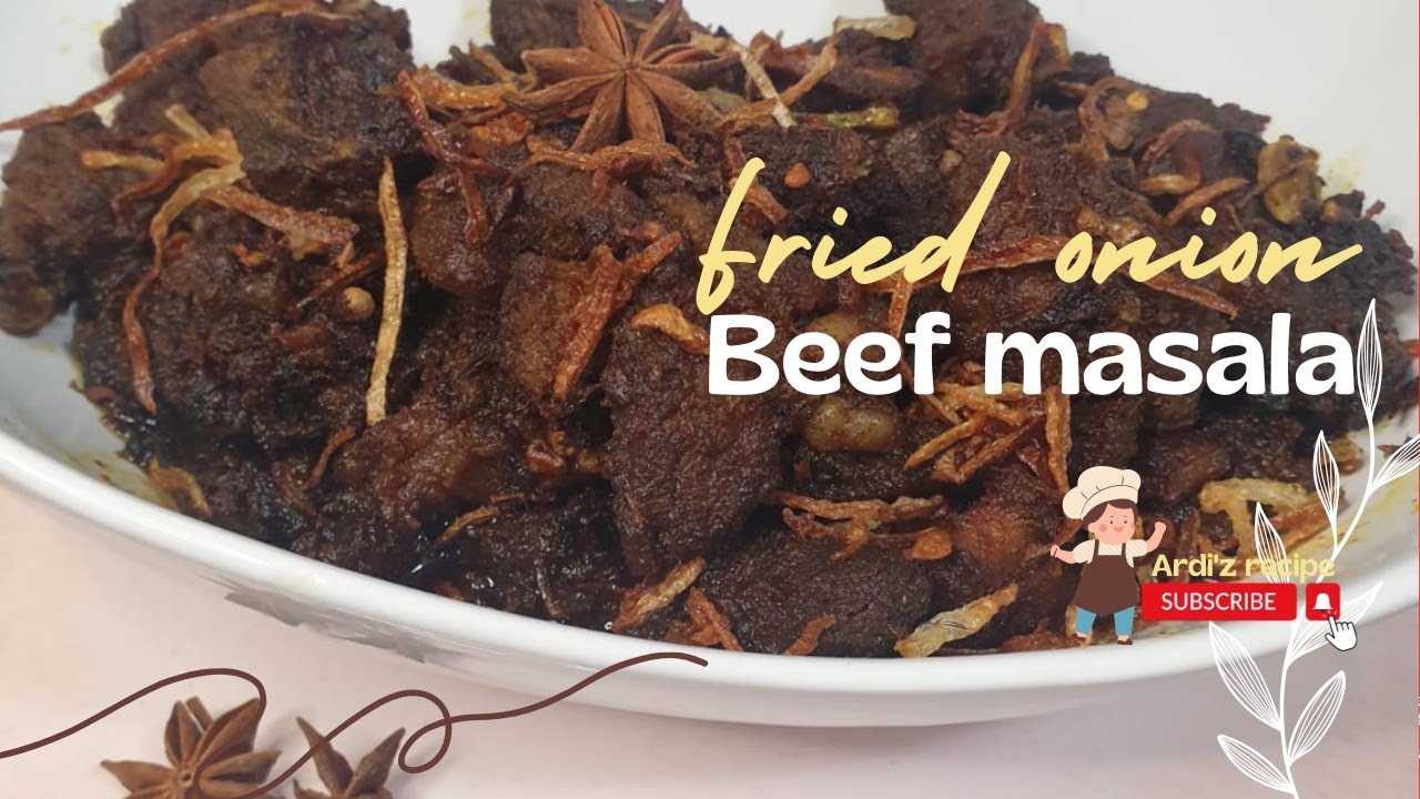 Savor the Taste of Authentic Fried Onion Beef Masala || Unique Beef Masala Recipe