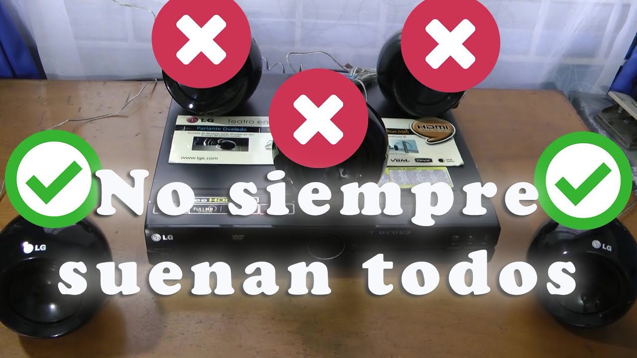 Por qué no siempre suenan todos los parlantes del teatro en casa