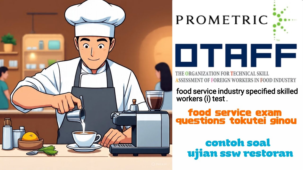 food service exam questions tokutei ginou || soal ujian ssw restoran