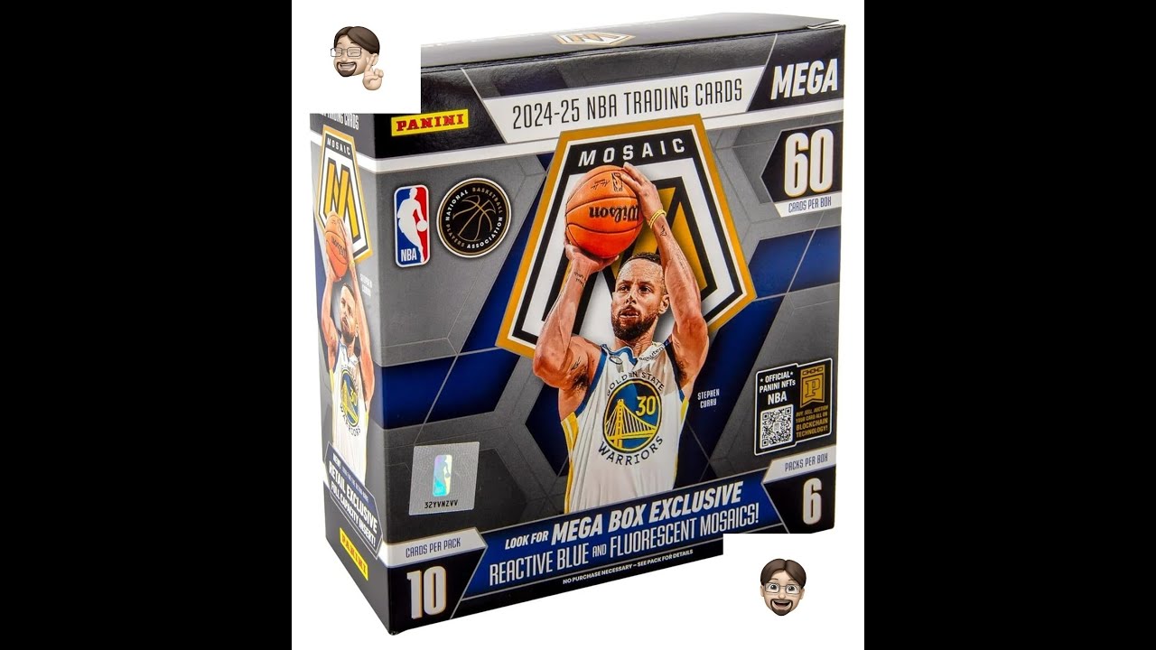 Break / ouverture 1 box / boite 2024-25 Panini MOSAIC MEGA box !!! 🏀🏀🏀 find 1 LAKERS AUTO !!!!