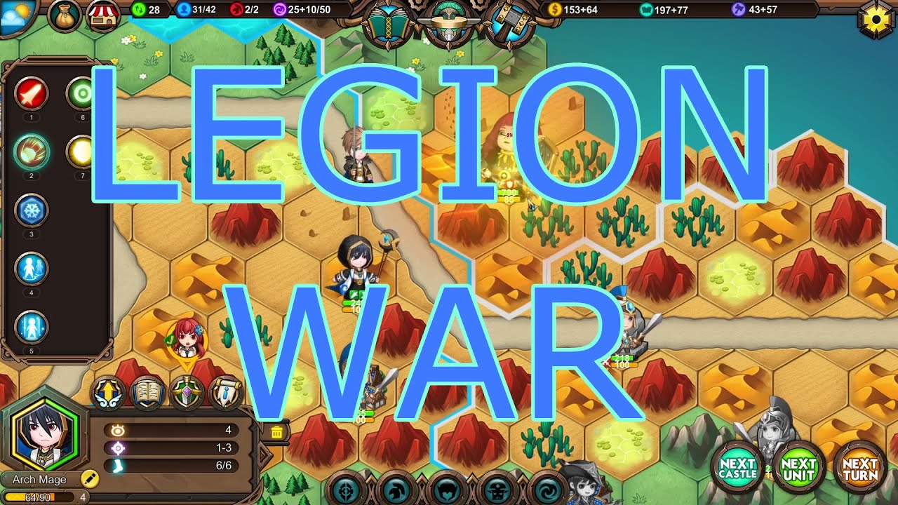 Legion War - пошаговая стратегия с магией, драконами и... аниме?