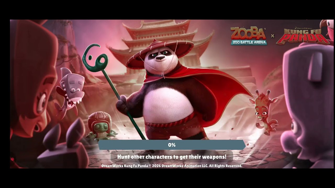 Collaboration Kung fu panda × zooba NEw character po 