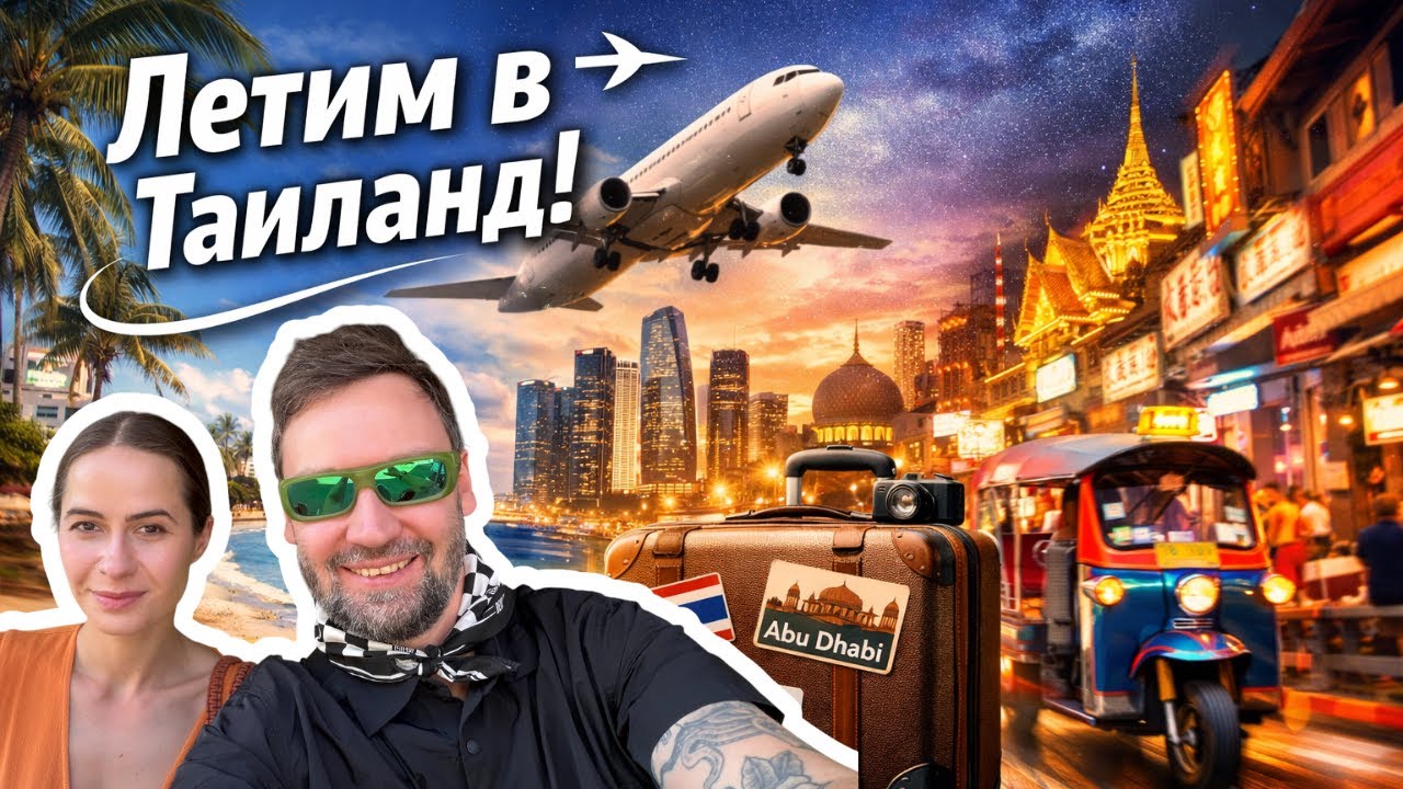 ✈️ Мы летим в Таиланд 🇹🇭 | Лимассол → Абу-Даби → Бангкок | Серия 1
