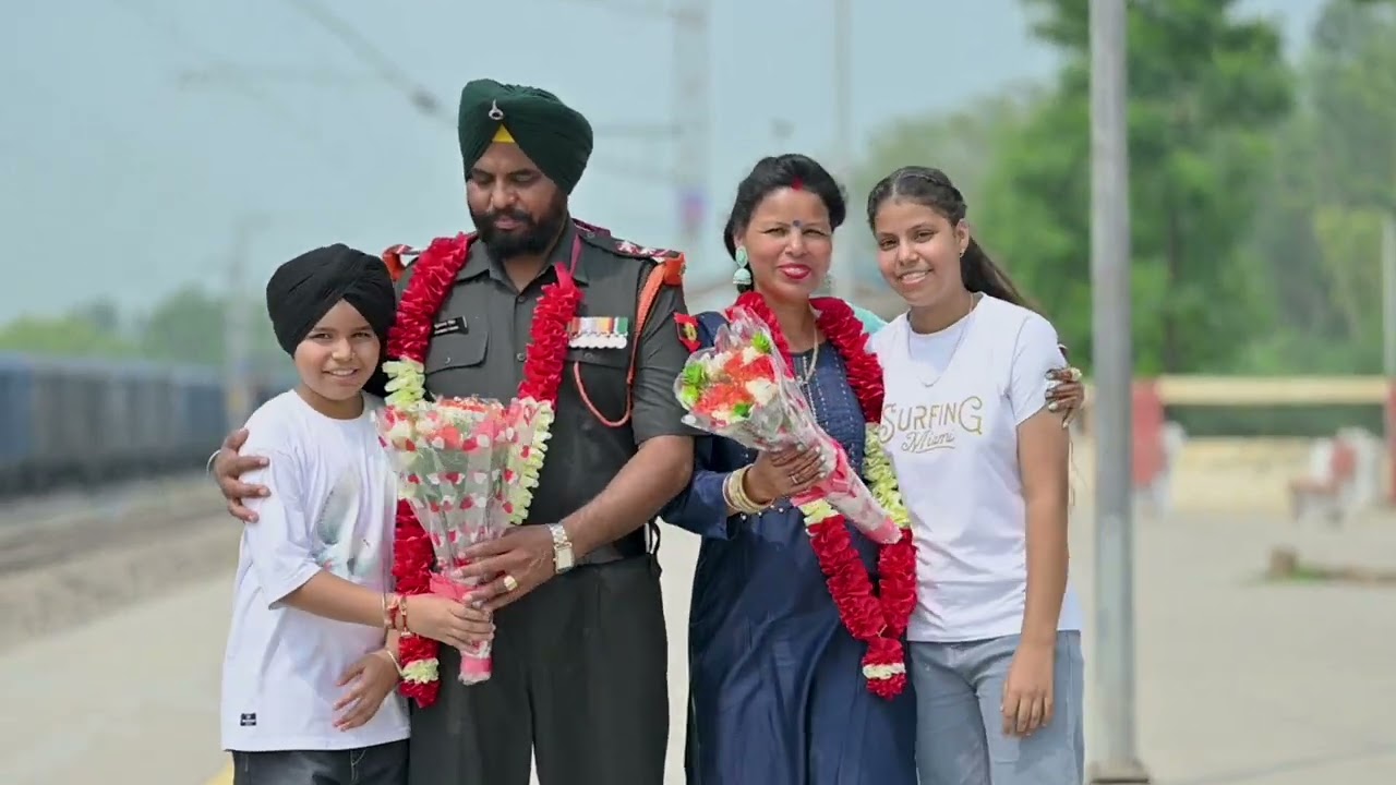 SUBEDAR RETIREMENT WELCOME - SUBEDAR KULWANT SINGH - LOPON - MOGA IN PUNJAB