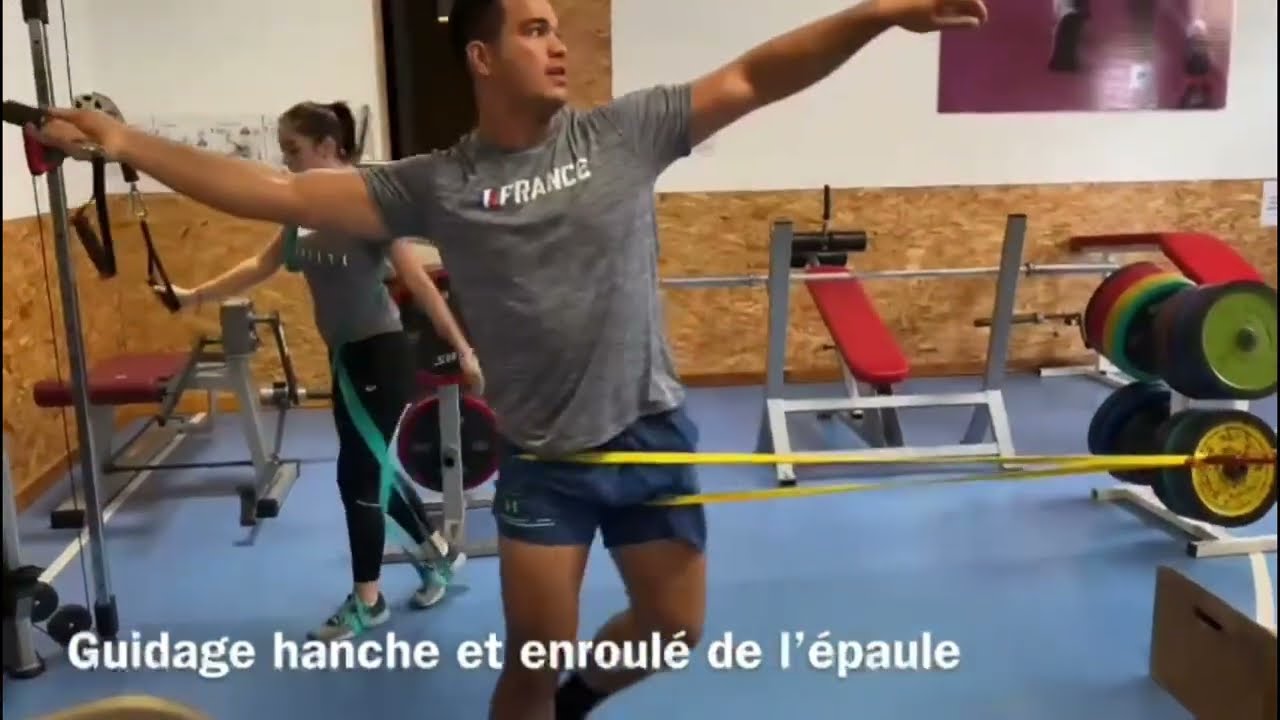 Javelin Drills 50 - Exercises to optimize the ejection posture with elastic