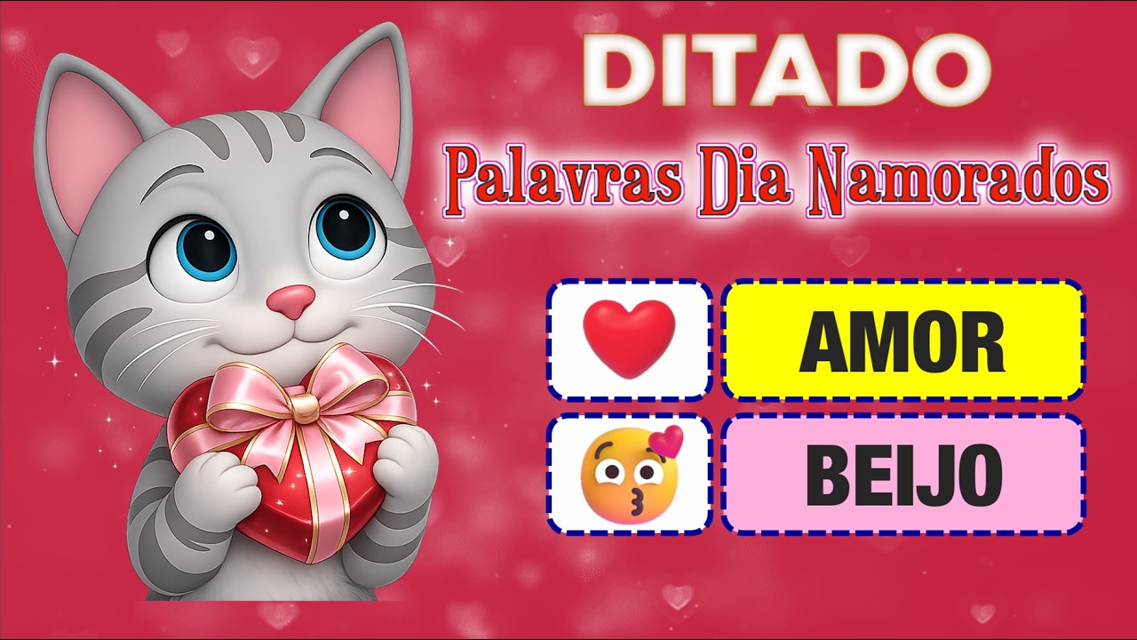 DITADO-  Aprender a escrever com carinho 💖  | Dia dos Namorados 💕 | São Valentim 💌