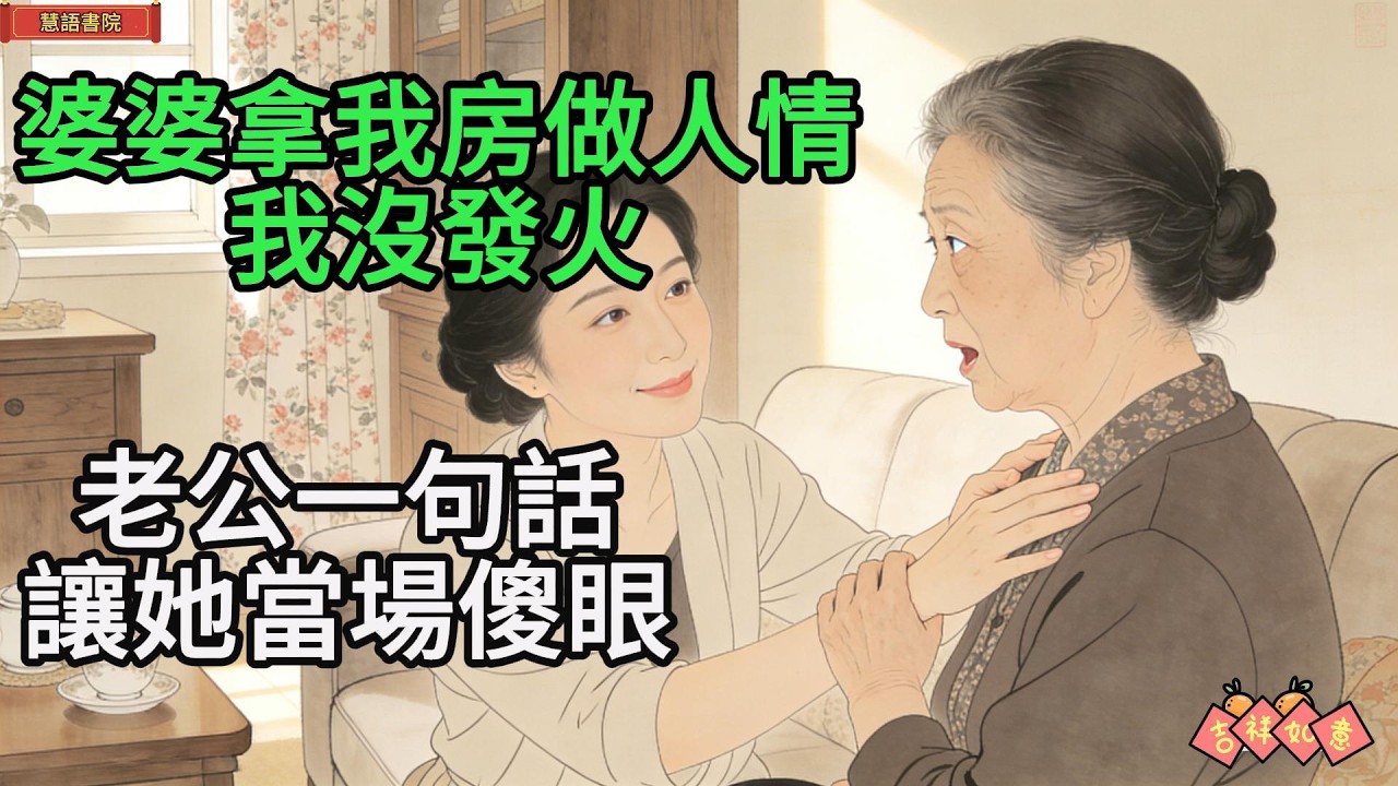 婆婆拿我房作人情，我沒發火，老公一句話，讓她當場傻眼 🌹#情感故事 #為人處世  #生活經驗 #情感 #婚姻  #故事
