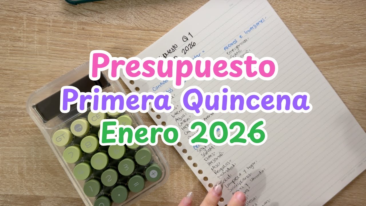 Presupuestando 1ra Quincena de Enero 2026 $10,300 | Gastos fijos y variables | Sistema de Sobres