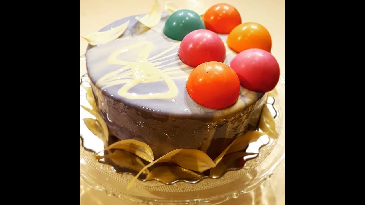 Lavender mousse cake