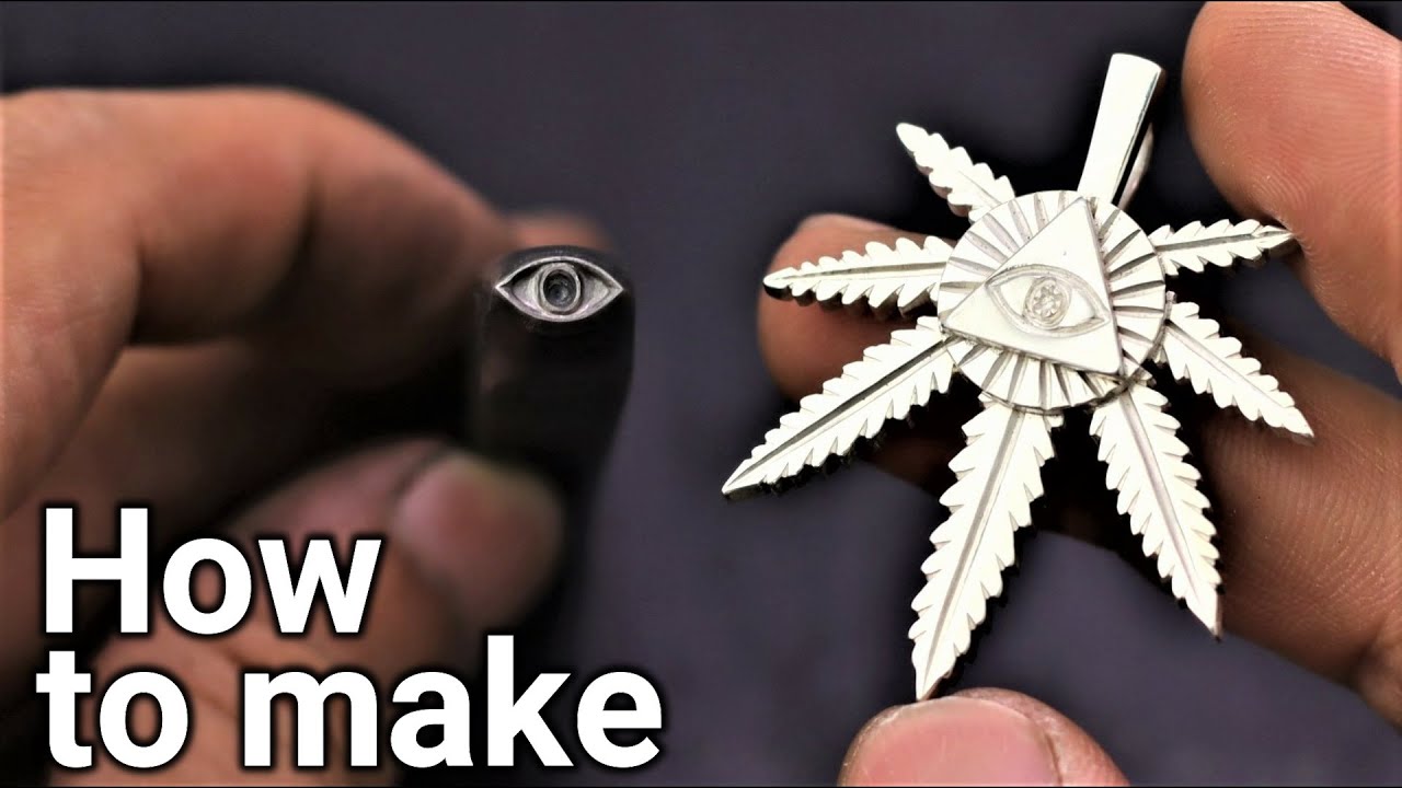 【シルバーアクセサリー】銀を溶かして麻の葉のペンダントトップを作りました。